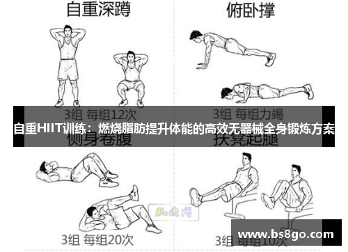自重HIIT训练：燃烧脂肪提升体能的高效无器械全身锻炼方案